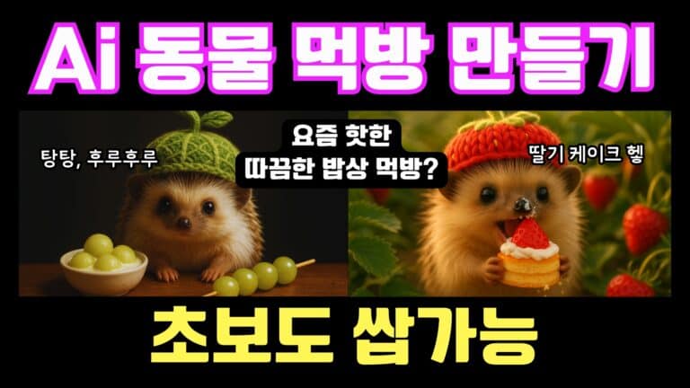10단계로 배우는 디자인 ai 전략: AI 동물 먹방 영상 완전 정복 가이드