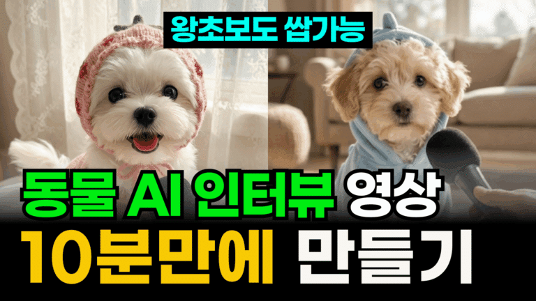 26년 1월 22일 제미나이 하나로 AI 동물 인터뷰 영상 제작